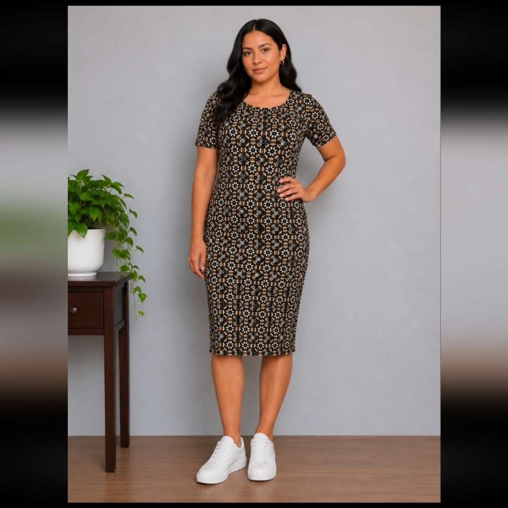 LLR Julia Patterned Dress Small